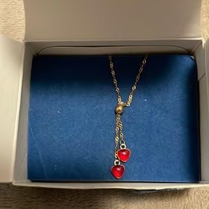Dainty red Avon necklace